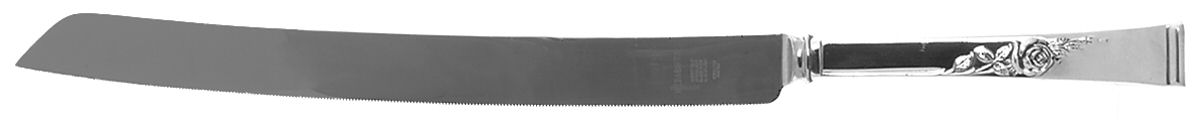 Classic Rose (Sterling, 1954) Wedding Cake Knife with Stainless Blade by Reed & Barton-1