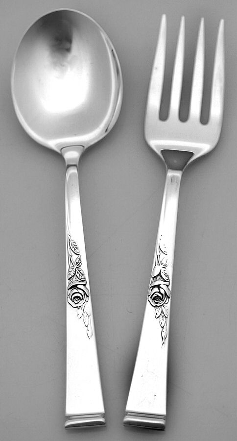 Classic Rose (Sterling, 1954) 2 Pc Baby Set (BF, BS) by Reed & Barton-1