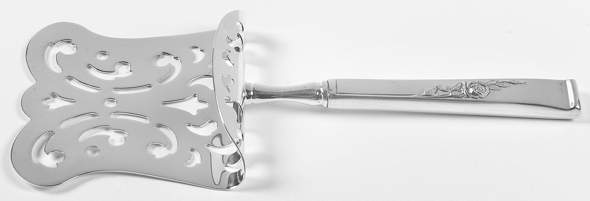Classic Rose (Sterling, 1954) Hollow Asparagus Server with Silverplate Hood by Reed & Barton-1