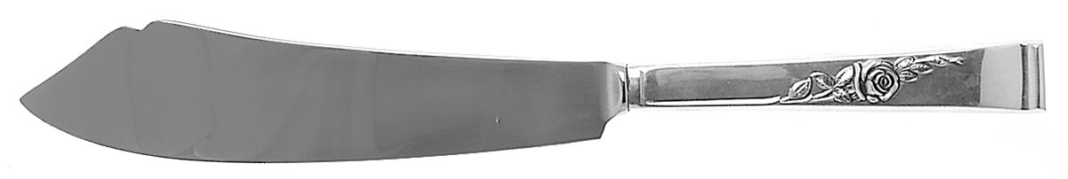 Classic Rose (Sterling, 1954) Cake Knife with Stainless Blade by Reed & Barton-1