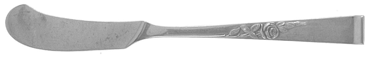 Classic Rose (Sterling, 1954) Flat Handle Butter Spreader by Reed & Barton-1