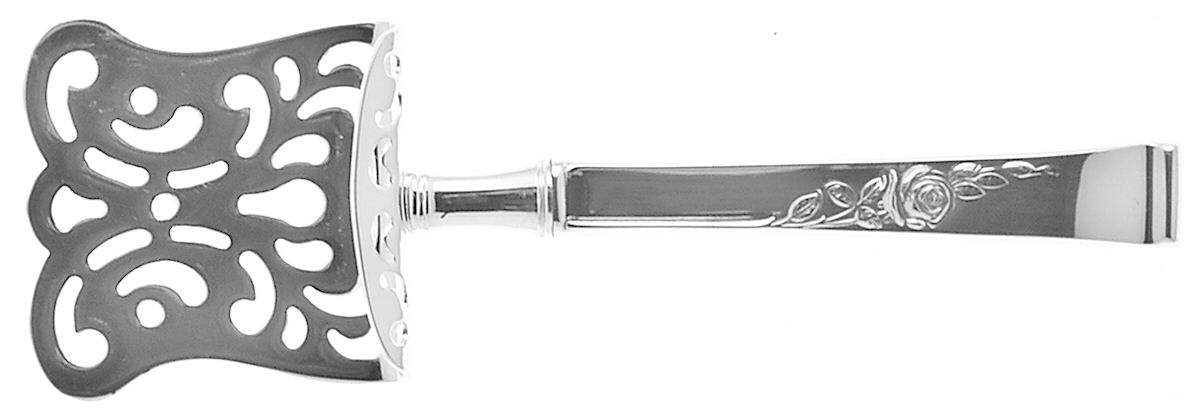 Classic Rose (Sterling, 1954) Petite Fours Server with Silverplate Hood by Reed & Barton-1