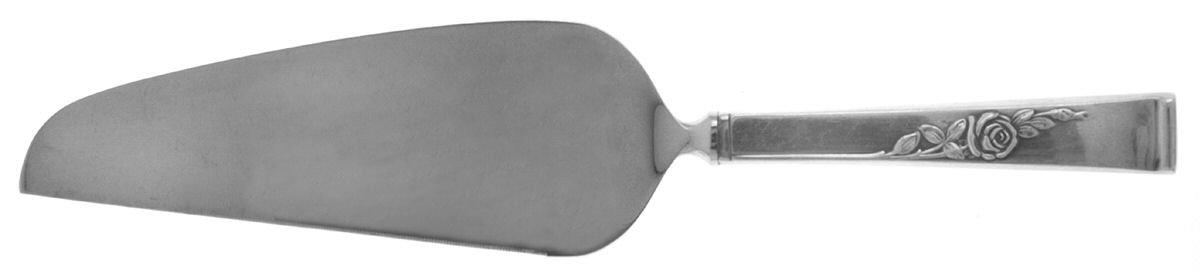 Classic Rose (Sterling, 1954) Pie & Cake Server with Stainless Blade by Reed & Barton-1