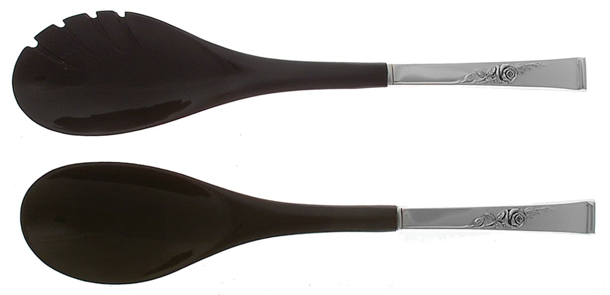 Classic Rose (Sterling, 1954) Plastic Bowl 2-Piece Salad Set by Reed & Barton-1