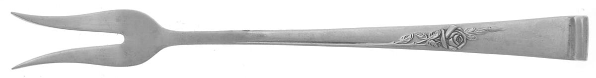 Classic Rose (Sterling, 1954) Short Handle Pickle/Olive Fork by Reed & Barton-1