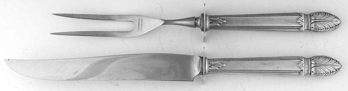 Colonial Classic (Sterling, 1937) Small Steak 2-Piece Carving Set w/Stainless Blade by Reed & Barton-1