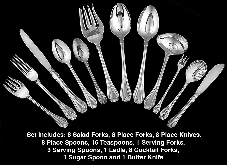 Country Charm (Silverplate, 1988) 63 Piece Set by Reed & Barton-1