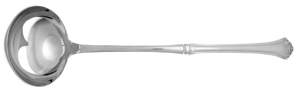 Country French (Stainless, 1984) Soup Ladle with Stainless Bowl HC by Reed & Barton-1