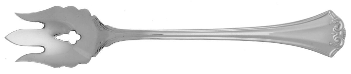 Country French (Stainless, 1984) Vegetable Serving Fork Solid  HC by Reed & Barton-1