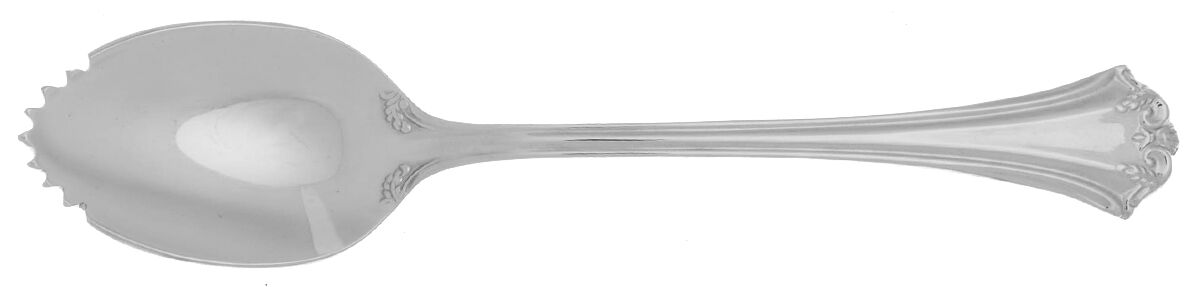 Country French (Stainless, 1984) Fruit/Orange Spoon Individual, Serrated Bowl HC by Reed & Barton-1