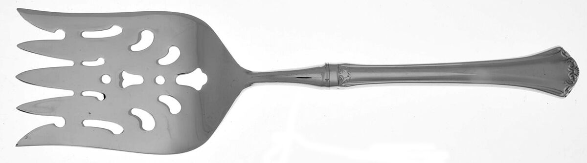 Country French (Stainless, 1984) Fish Serving Fork with Stainless Tines HC by Reed & Barton-1