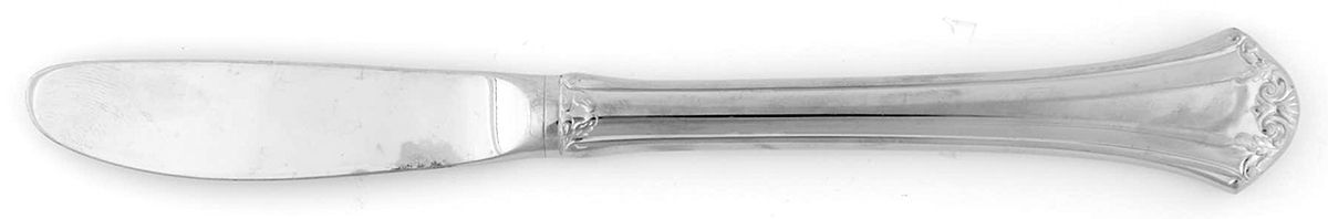 Country French (Stainless, 1984) Modern Hollow Butter Spreader (Stainless) by Reed & Barton-1