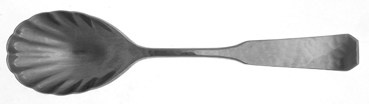 Colonial Forge (Stainless, 1976) Sugar Shell Spoon by Reed & Barton-1