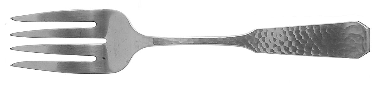 Colonial Forge (Stainless, 1976) Medium Solid Cold Meat Serving Fork by Reed & Barton-1