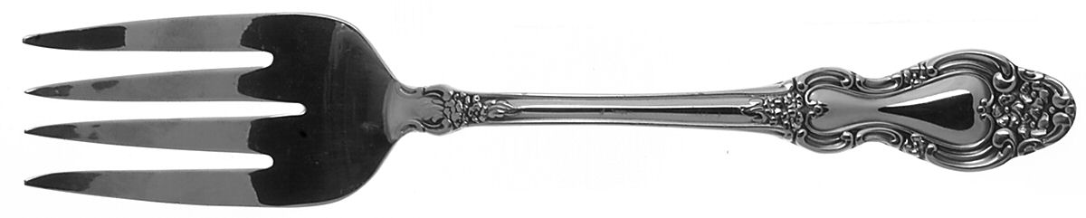 Colonial French (Stainless, 1975) Medium Solid Cold Meat Serving Fork by Reed & Barton-1