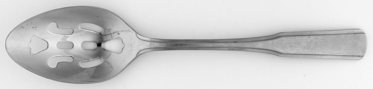 Colonial Hall (Stainless) Pierced Tablespoon (Serving Spoon) by Reed & Barton-1