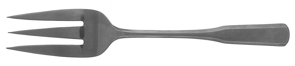 Colonial Hall (Stainless) Medium Solid Cold Meat Serving Fork by Reed & Barton-1