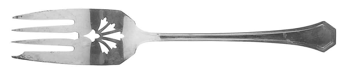 Columbia (Sterling, 1912) Small Solid Cold Meat Serving Fork by Reed & Barton-1