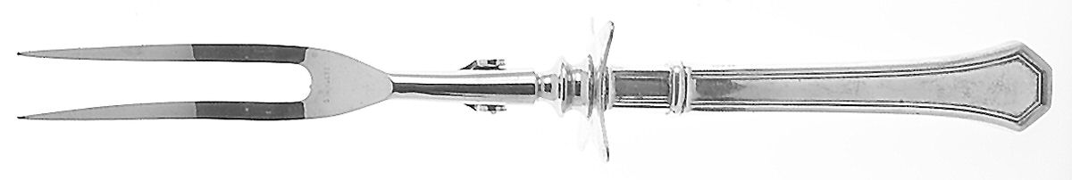 Columbia (Sterling, 1912) Small Steak Carving Fork with Stainless Prongs by Reed & Barton-1