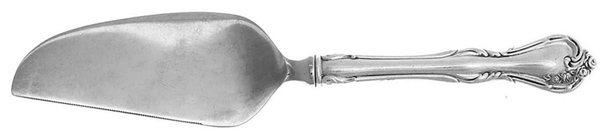 Cottage Rose (Silverplate, 1985) Cheese Knife with Stainless Blade by Reed & Barton-1