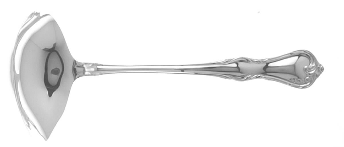 Cottage Rose (Silverplate, 1985) Solid Gravy Ladle by Reed & Barton-1