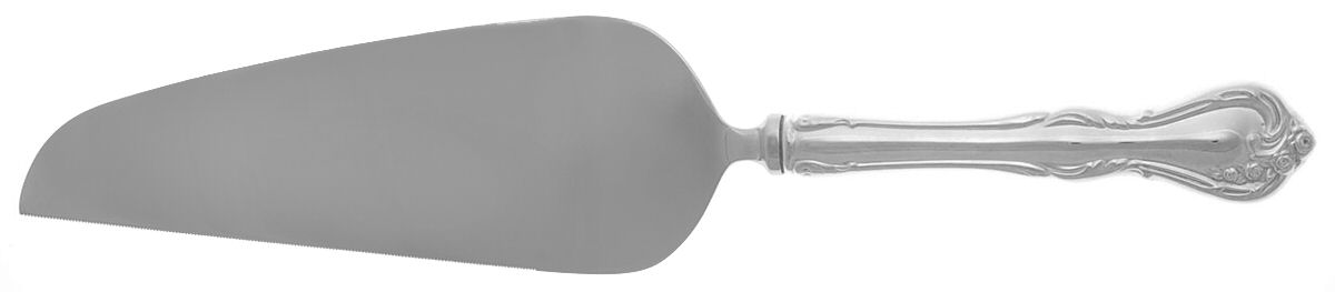 Cottage Rose (Silverplate, 1985) Pie & Cake Server with Stainless Blade by Reed & Barton-1