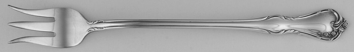 Cottage Rose (Silverplate, 1985) Cocktail/Seafood Fork by Reed & Barton-1
