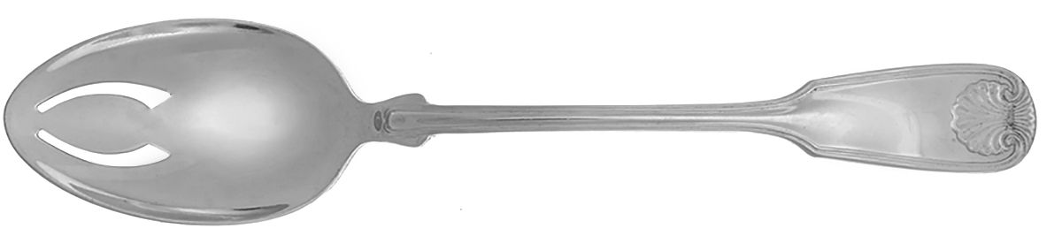 Colonial Shell (Stainless, 1961) Pierced Tablespoon (Serving Spoon) by Reed & Barton-1