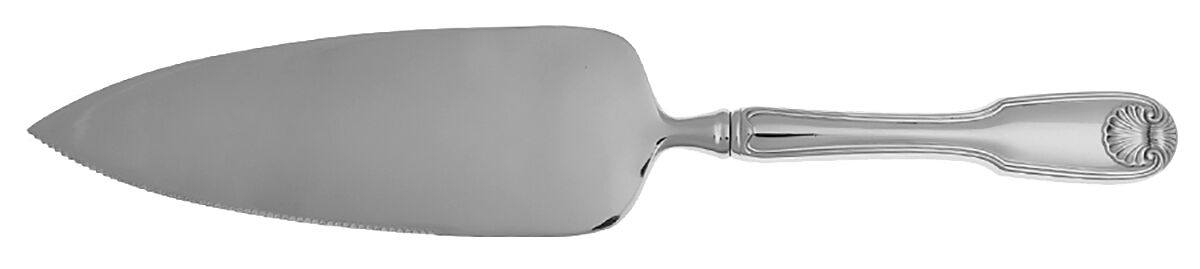 Colonial Shell (Stainless, 1961) Pie Server with Serrated Stainless Blade HC by Reed & Barton-1