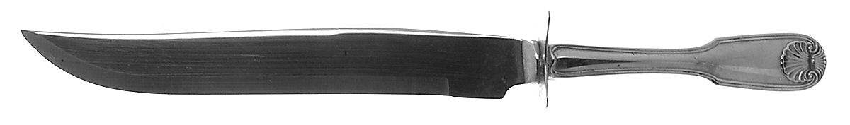 Colonial Shell (Stainless, 1961) Small Steak Carving Knife with Stainless Blade by Reed & Barton-1