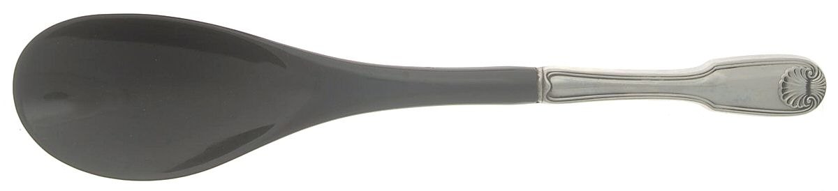 Colonial Shell (Stainless, 1961) Salad Serving Spoon with Plastic Bowl by Reed & Barton-1