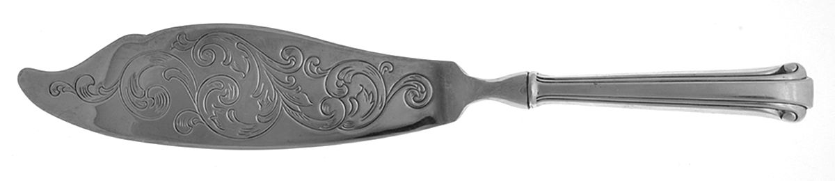 Cotillion (Sterling, 1938) Engraved Fish Serving Knife-Stainless Blade by Reed & Barton-1