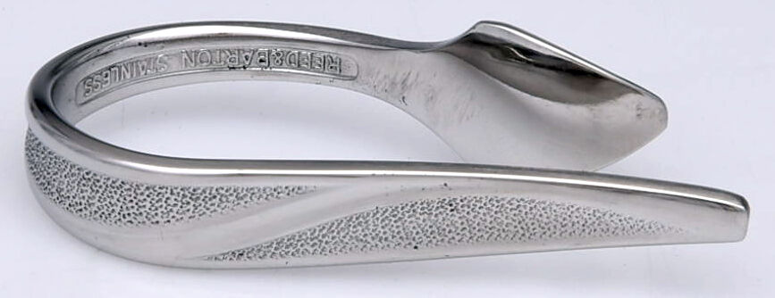 Crescendo (Stainless, Textured) Napkin Clip HC by Reed & Barton-1