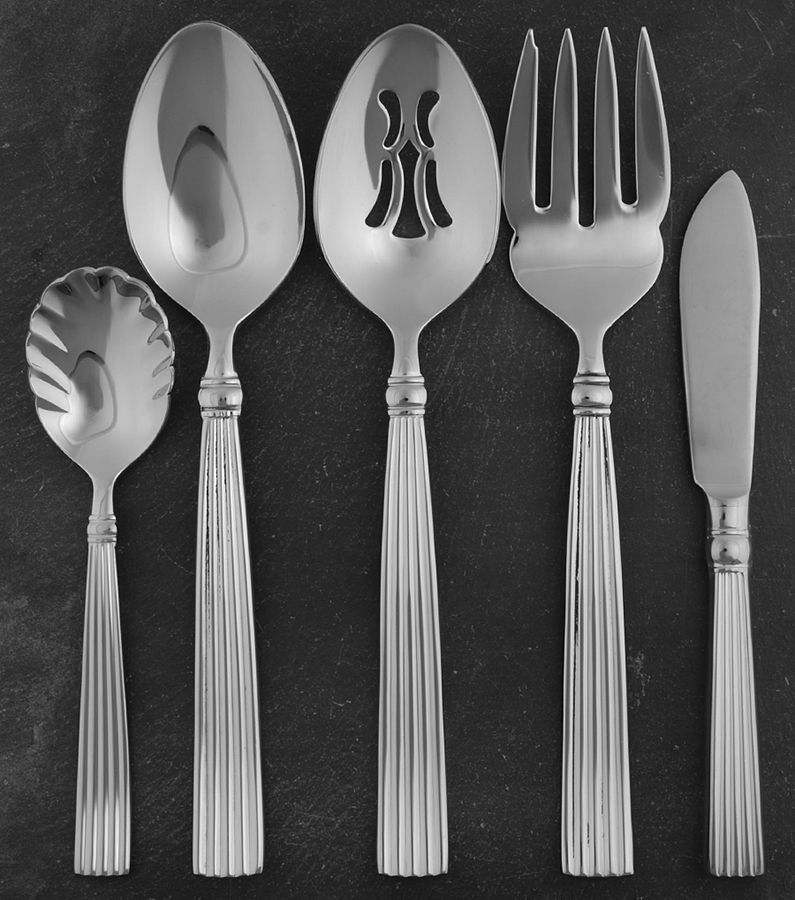 Crescendo (Stainless, Glossy) 5 Piece Hostess Set by Reed & Barton-1