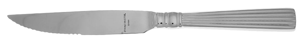 Crescendo (Stainless, Glossy) Steak Knife Individual Hollow, Serrate HC by Reed & Barton-1
