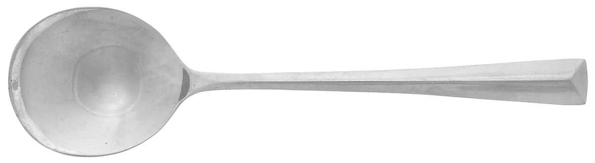 Crest (Stainless) Round Bowl Soup Spoon (Cream Soup) by Reed & Barton-1