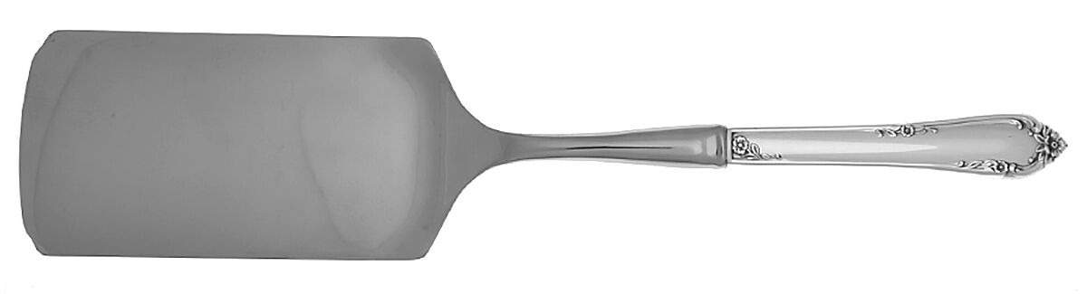 Dancing Flowers (Sterling, 1950) Lasagna Server with Stainless Blade HC by Reed & Barton-1