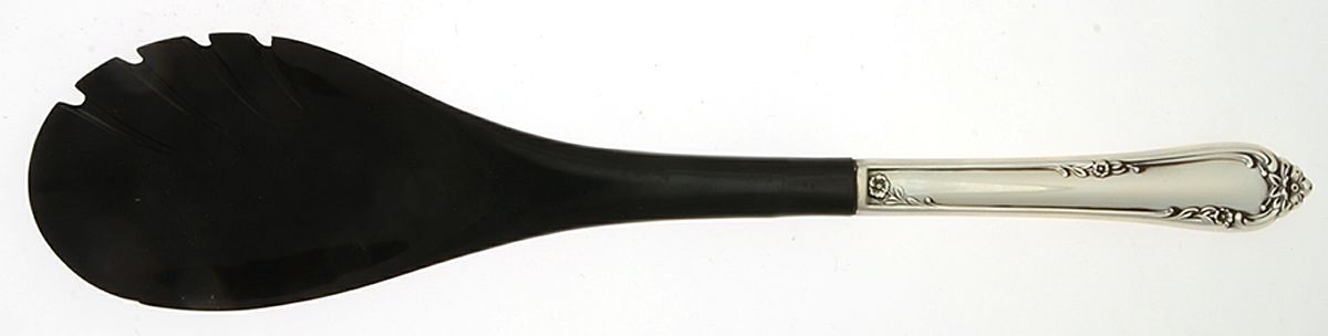 Dancing Flowers (Sterling, 1950) Salad Serving Fork with Plastic Prongs by Reed & Barton-1