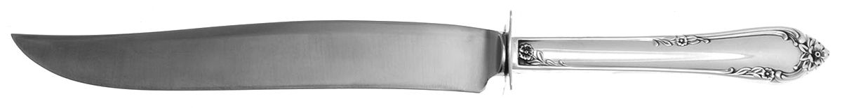 Dancing Flowers (Sterling, 1950) Small Steak Carving Knife with Stainless Blade by Reed & Barton-1