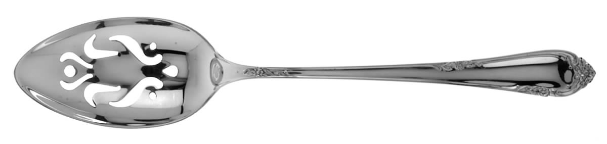 Dancing Flowers (Sterling, 1950) Pierced Tablespoon (Serving Spoon) HC by Reed & Barton-1