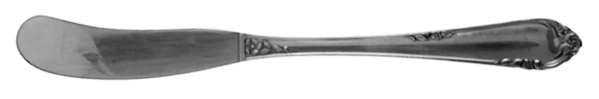 Dancing Flowers (Sterling, 1950) Flat Handle Butter Spreader by Reed & Barton-1