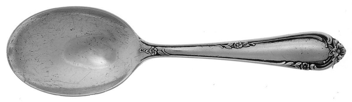 Dancing Flowers (Sterling, 1950) Straight Handle Baby Spoon by Reed & Barton-1
