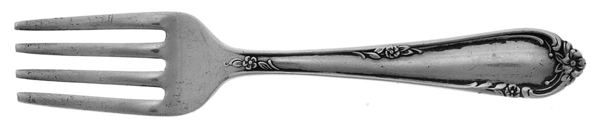 Dancing Flowers (Sterling, 1950) Baby Fork by Reed & Barton-1