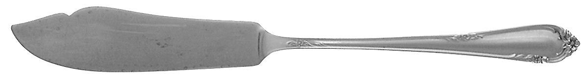 Dancing Flowers (Sterling, 1950) Flat Handle Master Butter Knife by Reed & Barton-1