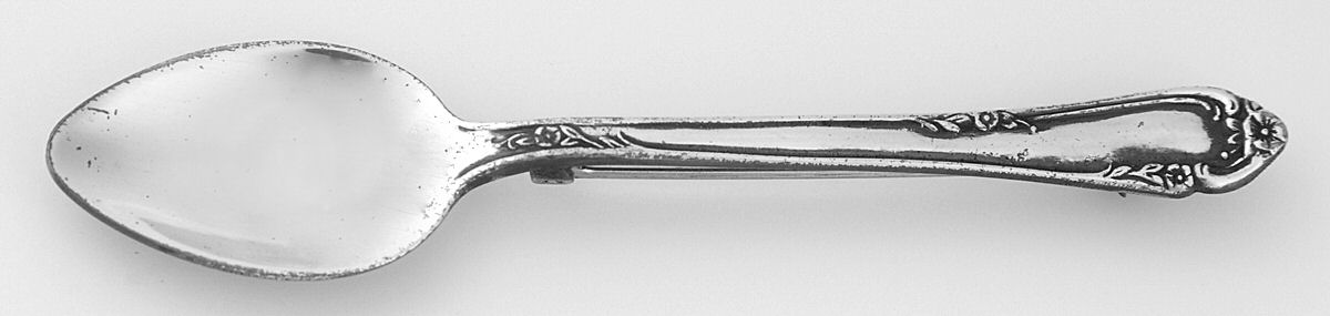 Dancing Flowers (Sterling, 1950) Lapel Pin by Reed & Barton-1