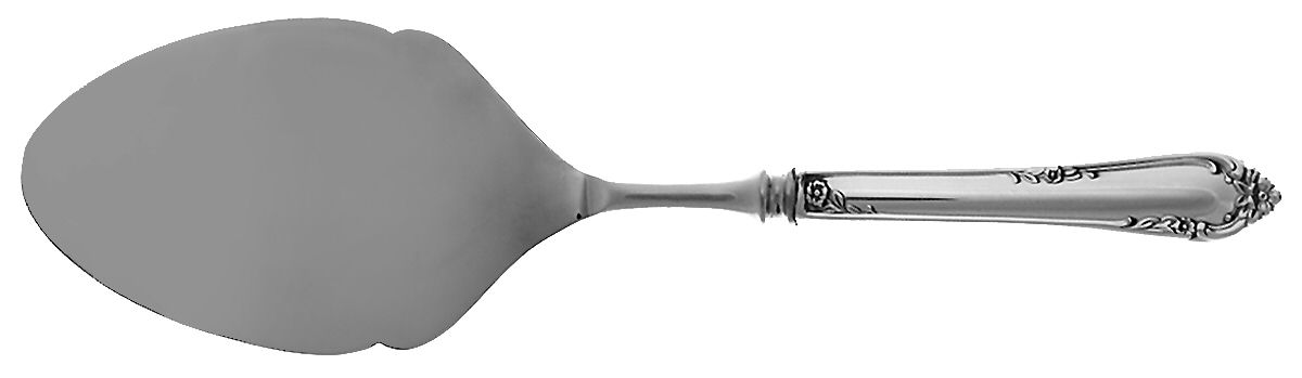 Dancing Flowers (Sterling, 1950) Pastry Server with Stainless Blade by Reed & Barton-1