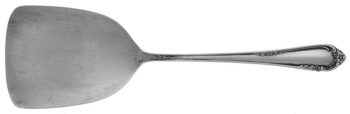 Dancing Flowers (Sterling, 1950) Solid Bon Bon Spoon by Reed & Barton-1