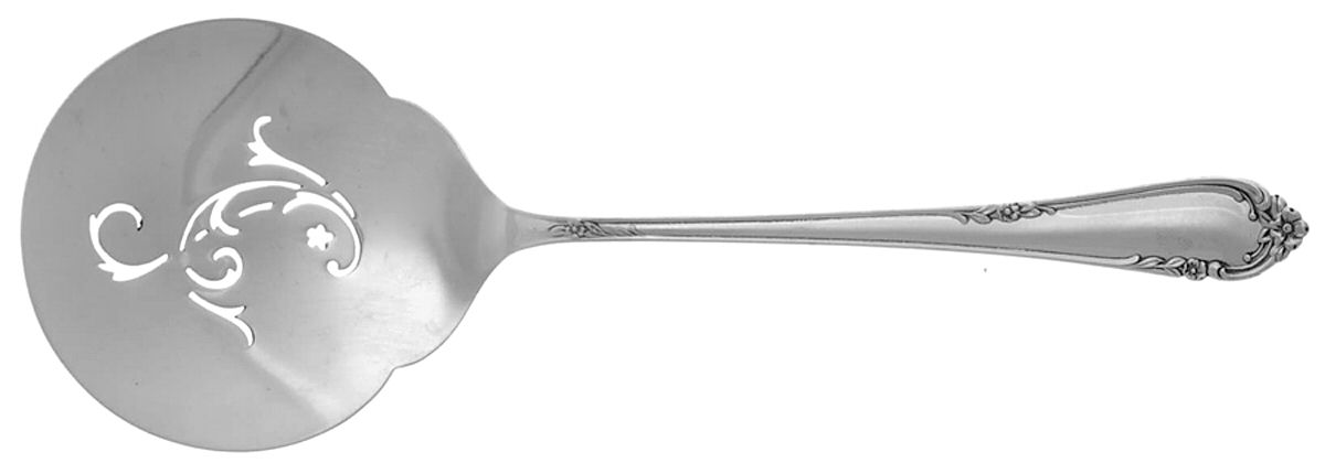 Dancing Flowers (Sterling, 1950) Tomato Server, Solid Piece by Reed & Barton-1