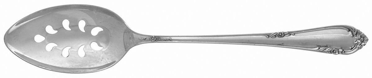 Dancing Flowers (Sterling, 1950) Pierced Tablespoon (Serving Spoon) CM by Reed & Barton-1