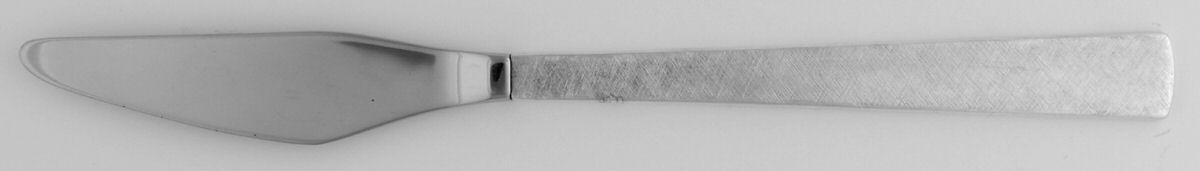 Da Vinci (Sterling, Burnished, 1967) Modern Hollow Butter Spreader (Stainless) by Reed & Barton-1